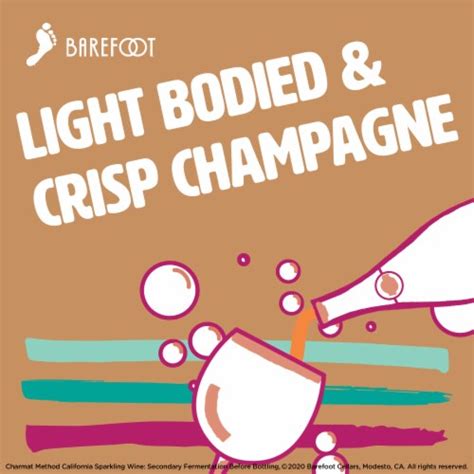 Barefoot Bubbly Extra Dry Champagne Sparkling Wine 750ml 750 Ml Kroger