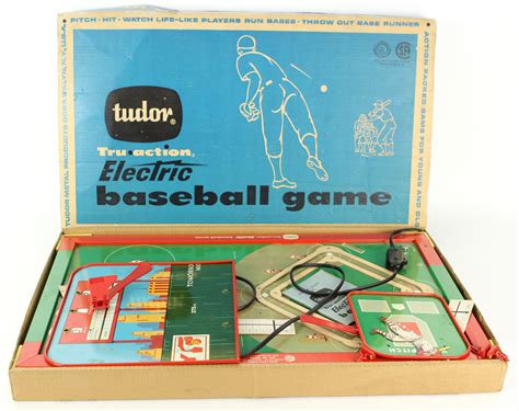 Lot Detail 1960s Tudor Tru Action Electric Baseball Game W Original Box