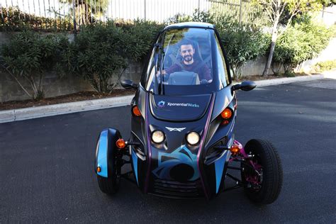 Arcimoto Pure Electric Fun Utility Vehicle Lightweighted Using