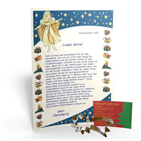 Word vorlage für digitales briefpapier (pdf). Personalisieter Brief vom Christkind für Ihr Kind