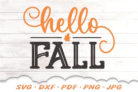Hello Fall Svg Creative Market