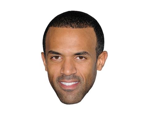 Craig David Vip Celebrity Cardboard Cutout Face Mask