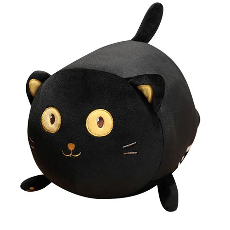 Black Cat Plush Cat Stuffed Animals 138inch Soft Plush Doll Cat