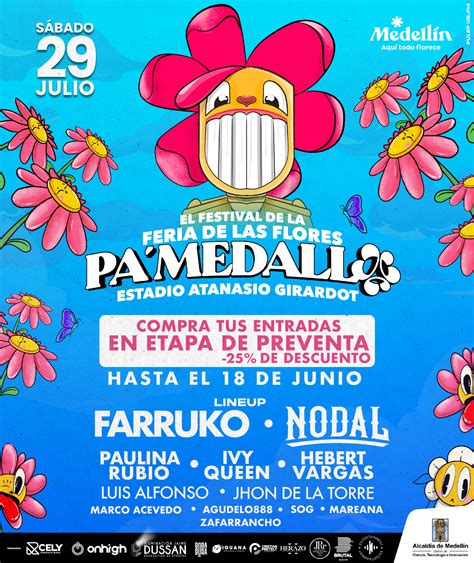 Festival De La Feria De Las Flores Pa’ Medallo Celebra La Feria De Las Flores Con Un Cartel