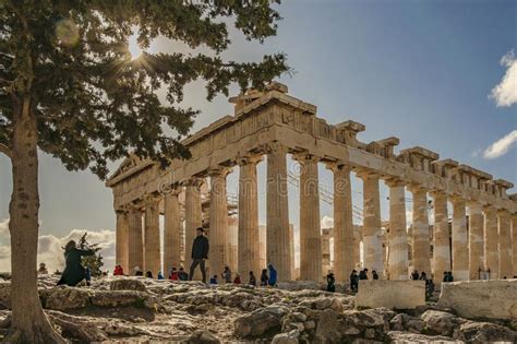 Acropolis Parthenon Athens Greece Editorial Image Image Of Monument