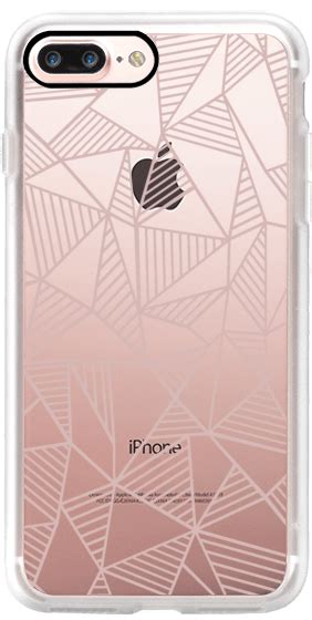 Casetify Iphone 7 Plus Classic Grip Case Abstract Lines Rose Gold