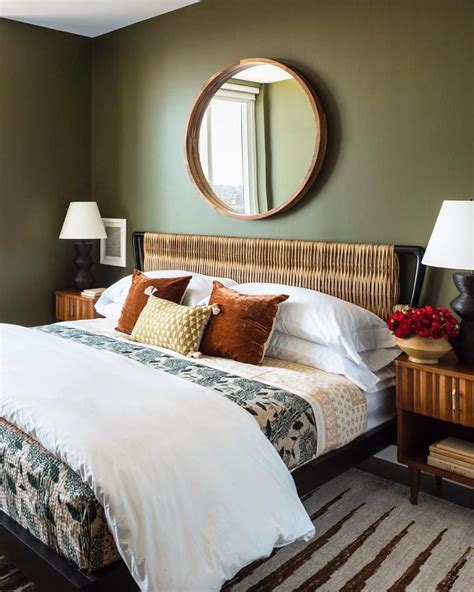 Get 9 Pictures About Olive Green Accent Wall Bedroom