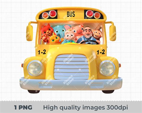 Cocomelon Bus Clipart Cocomelon Bus Png Cocomelon Bus Png Images