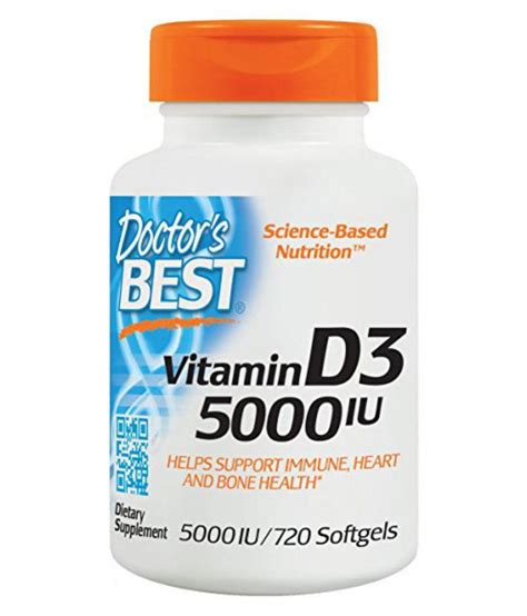 22, 66 a global strategy to reduce the risk of vitamin d deficiency should be to consider not only increasing programs for food fortification not only. Doctor's Best Vitamin D3 5000IU Capsule 1 mg: Buy Doctor's ...