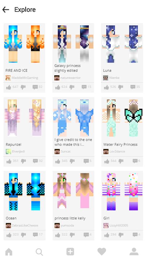 Princess Skins For Minecraft Pour Android Télécharger