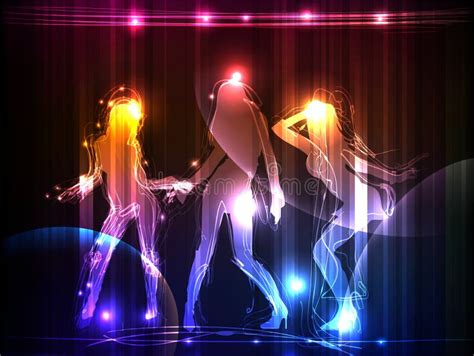 neon dancing girls neon collection stock vector illustration of legs lady 37850852