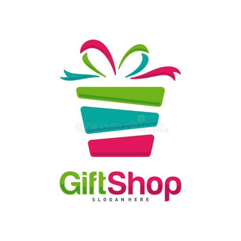 Show off your brand's personality with a custom gift shop logo designed just for you by a professional designer. Gift Shop Logo Template Design Stock Vector - Illustration ...