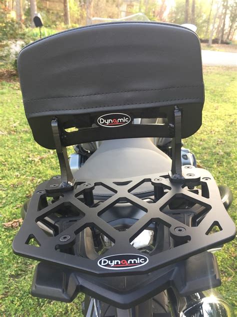 A luggage rack provides a solid, flat surface to strap and mount whatever hauling to. Dynamic Motorcycle Accessories: Luggage Rack and Backrest ...
