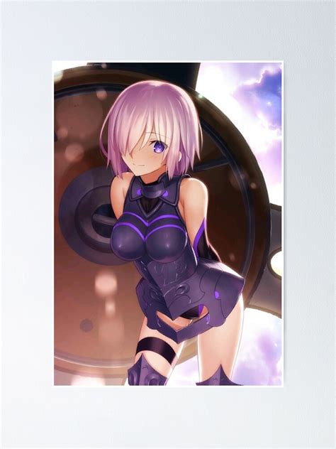 fate grand order mash kyrielight shielder poster for sale by wabobabo redbubble