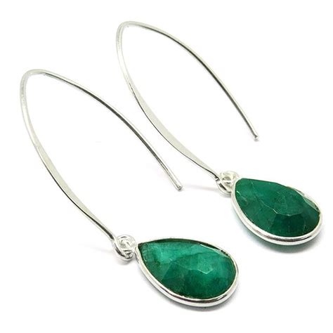 Amazon Com Kanika Jewelry Trove Sterling Silver Emerald Handmade