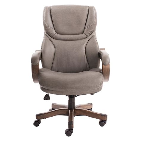 Serta big and tall executive office chair. Serta Big and Tall Executive Office Chair in Gray Bonded ...