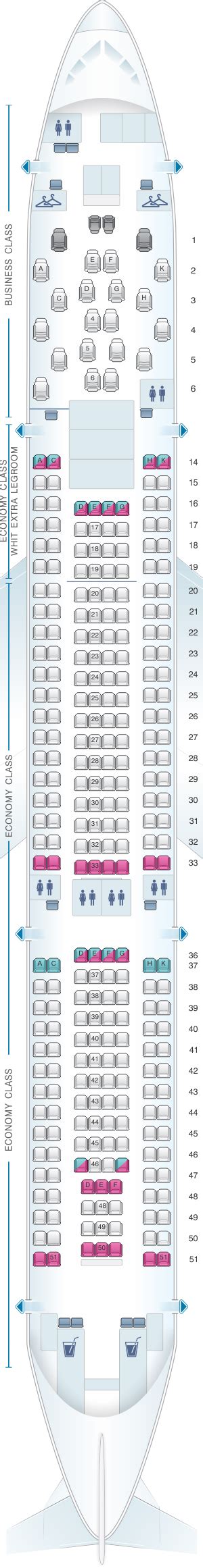 Seat Map Malaysia Airlines Airbus A330 200 Seatmaestro