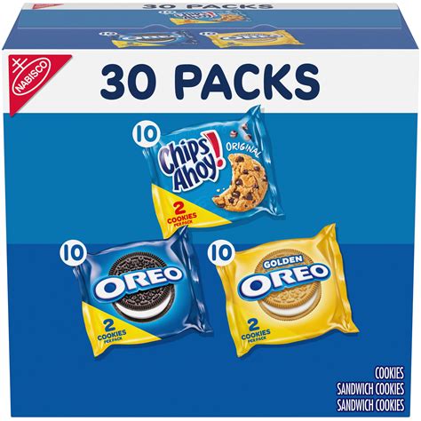 Nabisco Sweet Treats Cookie Variety Pack Oreo Oreo Golden And Chips Ahoy