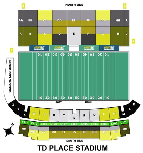 Td Place Stadium Seating Chart With Rows And Seat Numbers 2024
