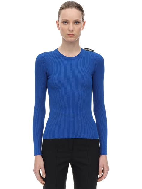 1,178 items on sale from a$720. Balenciaga Synthetic Viscose Blend Rib Knit Sweater in ...