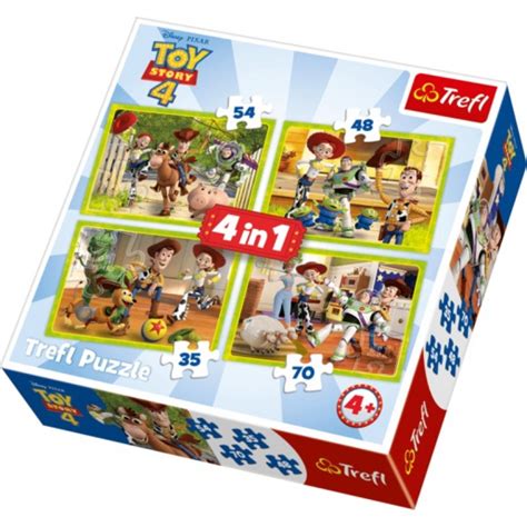 Trefl Puzzle 4w1 Toy Story 4 34312 Sklep Zabawkowy Kimlandpl
