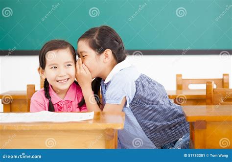 Little Girls Whispering And Sharing Secret Stock Photo Image 51783381