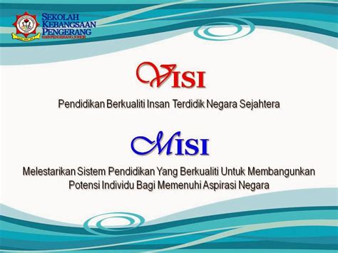 Semakin mampu dan profesional sekolah melaksanakan sistem perlindungan pengamanan dan amanat atas titipan dari para orang tua, maka akan semakin banyak kepercayaan yang diberikan orang tua kepada sekolah. Sekolah Kebangsaan Pengerang: Profil Sekolah