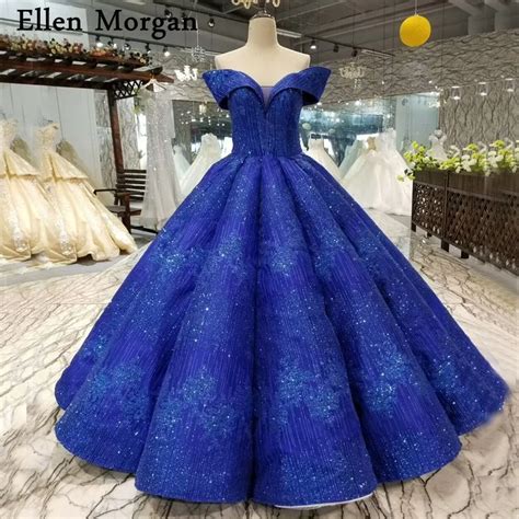 Buy Colorful Royal Blue Ball Gowns Wedding Dresses