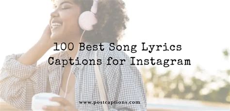 Best Song Lyrics Captions For Instagram Postcaptions Com