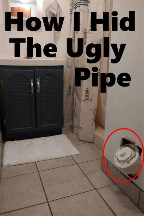 How I Hid That Ugly Pipe Through The Wall Delightanddazzle Hiding