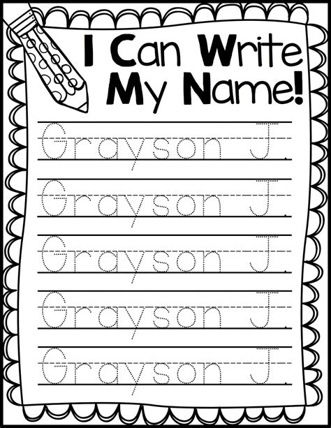 Approximately 12 characters will fit on one line when printed in portrait mode. *FREEBIE FRIDAY* Name Handwriting Practice - Mrs. Jones ...