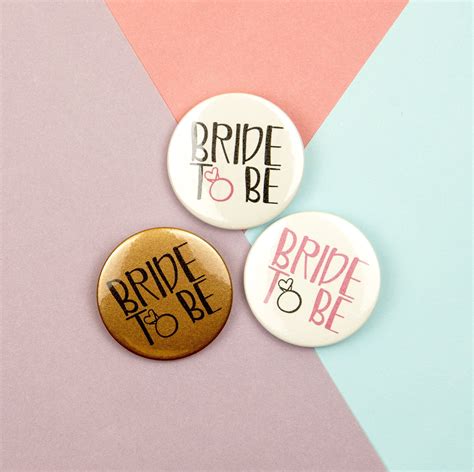 Bride To Be Badge 45mm Bride To Be Hen Party Badge Bridal Etsy Hen