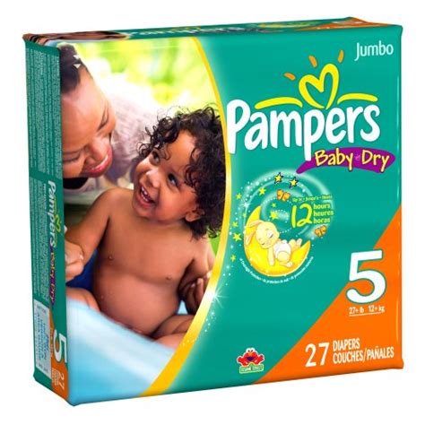 Pampers Baby Dry Diapers Jumbo Pack Size 5 27 Count Pack