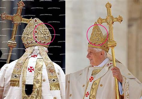 Pope Wears Babylonianassyrian Fish Cap And The Star Of God Saturn I