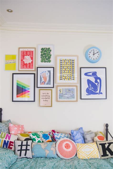 41 Cheerful And Colorful Gallery Walls That Wow Digsdigs