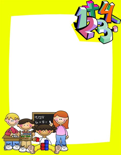 Kids Background Poster Background Design Borders For Paper Clip Art