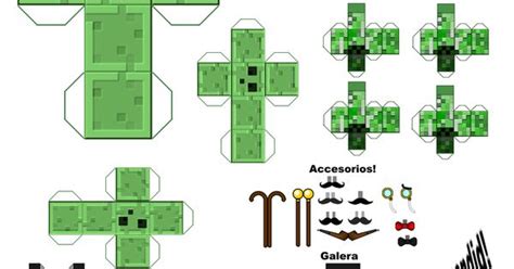 Mincraft Papercraft Minecraft Papercraft Texturas Y Accesorios