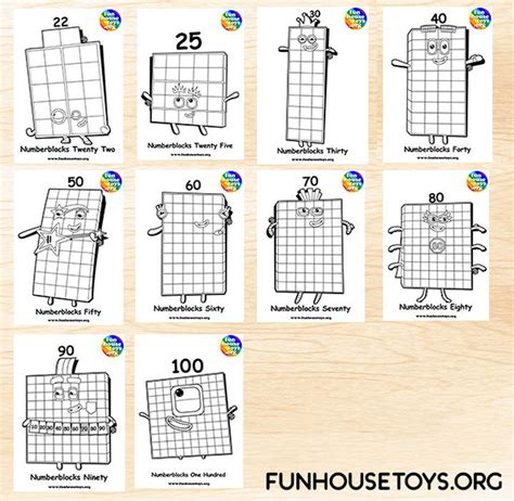 Numberblocks Coloring Pages 100 Coloring Pages Worlds