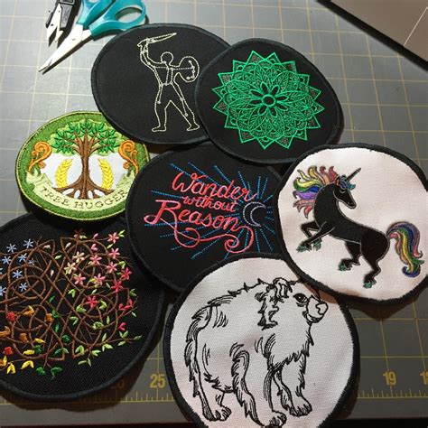 Embroidered Patches I Made Embroidery