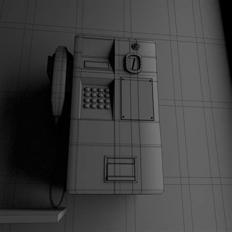 Red Phone Booth 3d Model 3ds Fbx Blend Dae