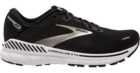 Brooks Adrenaline Gts 22 Running Shoes In Blackwhite Black Lyst