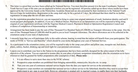 I applied for redeployment via health grounds on camp but it failed, so i was given a ppa there in bauchi but on that day i was sick i left bauchi without reporting to the ppa. Image of Nysc Call-Up Letter Sample | What is NYSC-Call up ...