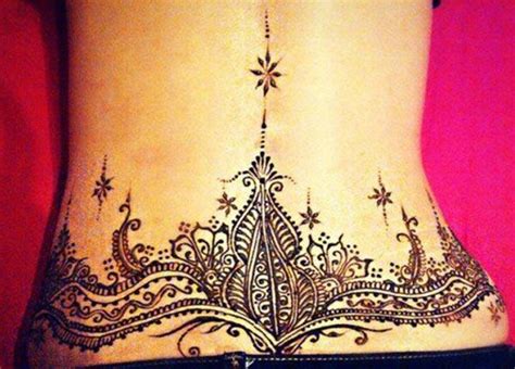 Henna Mehndi Tattoo Designs Idea For Lower Back Tattoos