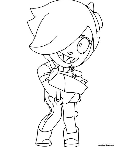 Colette Brawl Stars Coloring Pages Free Printable Star Coloring Pages