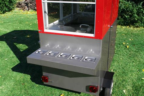 Food Trailer For Sale Enclosed Hot Dog Cart Grill Steamer 4 Sinks