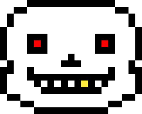 Underfell Sans Head Sans Face Pixel Art Clipart Large Size Png