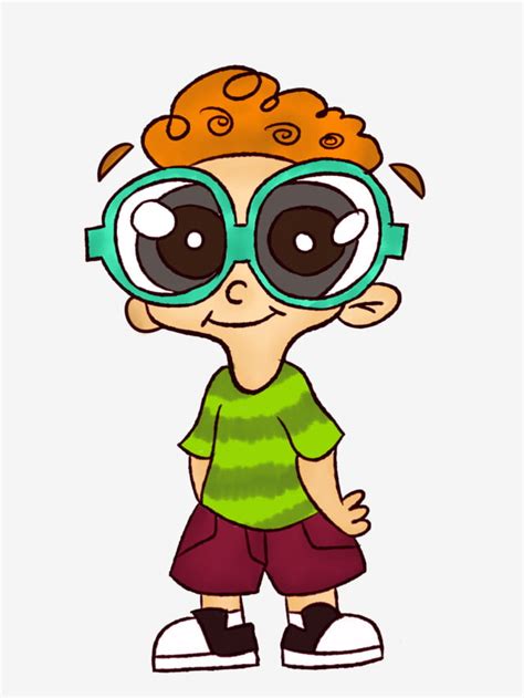 Personaje Personaje De Dibujos Animados Usar Gafas Niño Png Dibujos