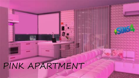 Pink Apartment The Sims 4 Cc Speed Build Youtube