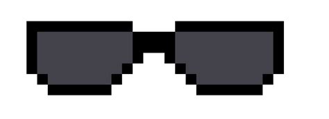 Sunglasses Front Pixel Art Maker