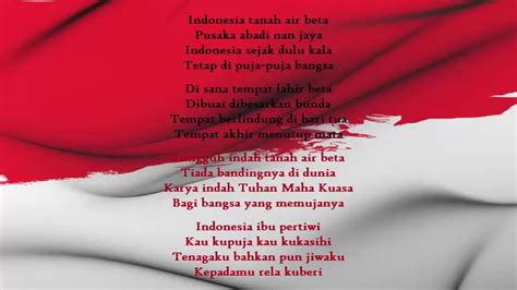 Indonesia Pusaka Lagu Wajib Nasional Versi Karaoke Instrumental Youtube